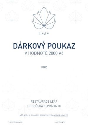 Dárkový poukaz 2000