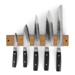 YAXELL magnetická lišta na 5 nožů, přírodní