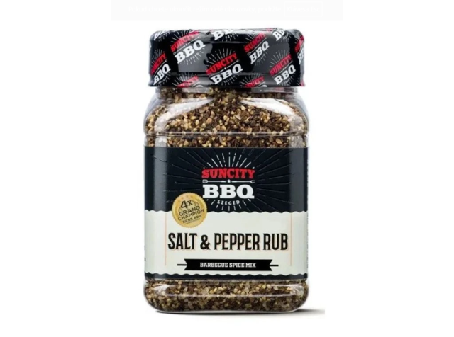 SunCity BBQ Salt & Pepper Rub, Barbecue koření, 280 g