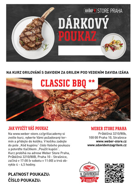 Dárkový poukaz na kurz CLASSIC BBQ