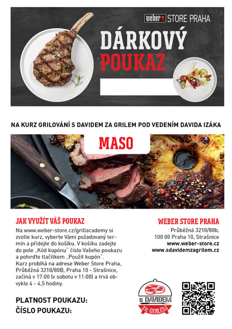 Dárkový poukaz na kurz MASO